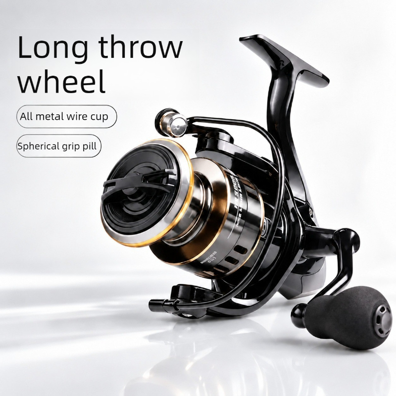 Trolling Reel - Carretilha de pesca com isca, totalmente
