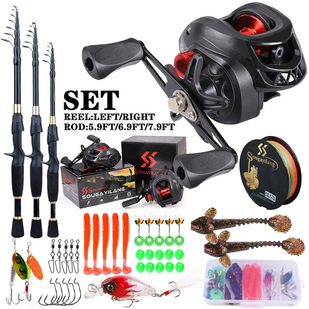 Sougayilang vara de pesca e ca - Spincast Reel avaliação e preço